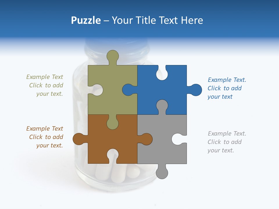 Pill Isolated On White PowerPoint Template