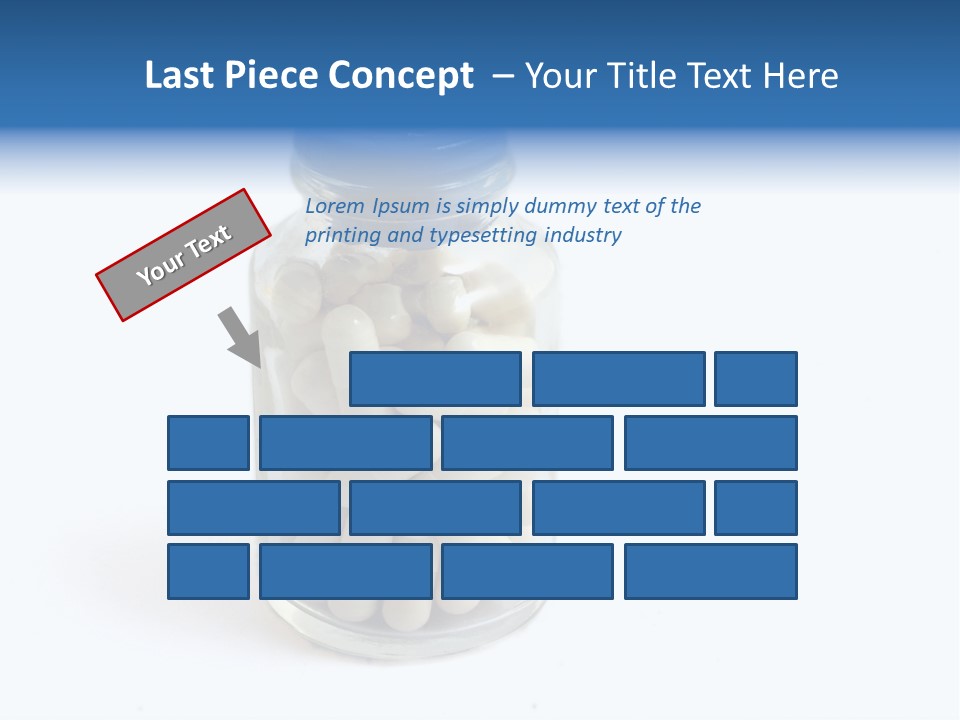 Pill Isolated On White PowerPoint Template