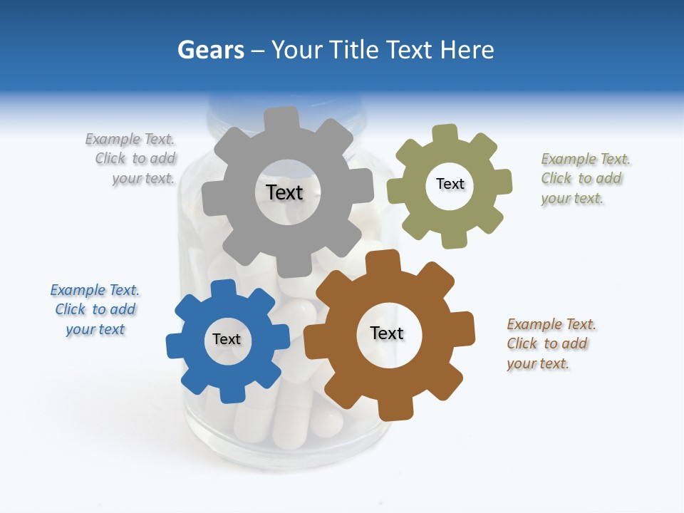 Pill Isolated On White PowerPoint Template