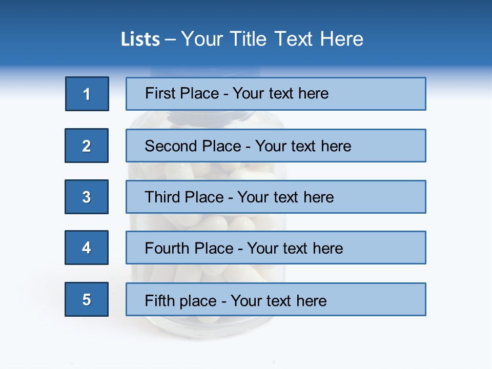 Pill Isolated On White PowerPoint Template