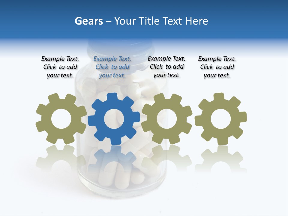 Pill Isolated On White PowerPoint Template