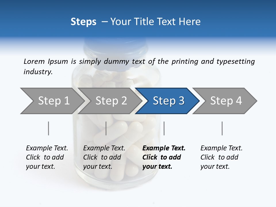 Pill Isolated On White PowerPoint Template
