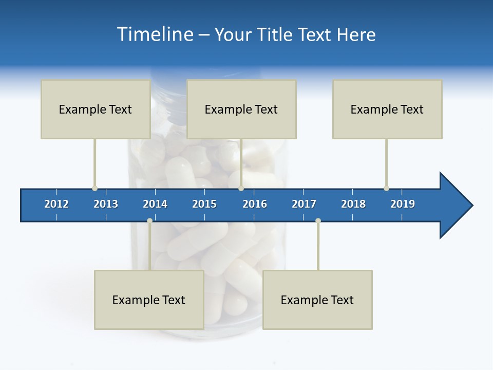 Pill Isolated On White PowerPoint Template