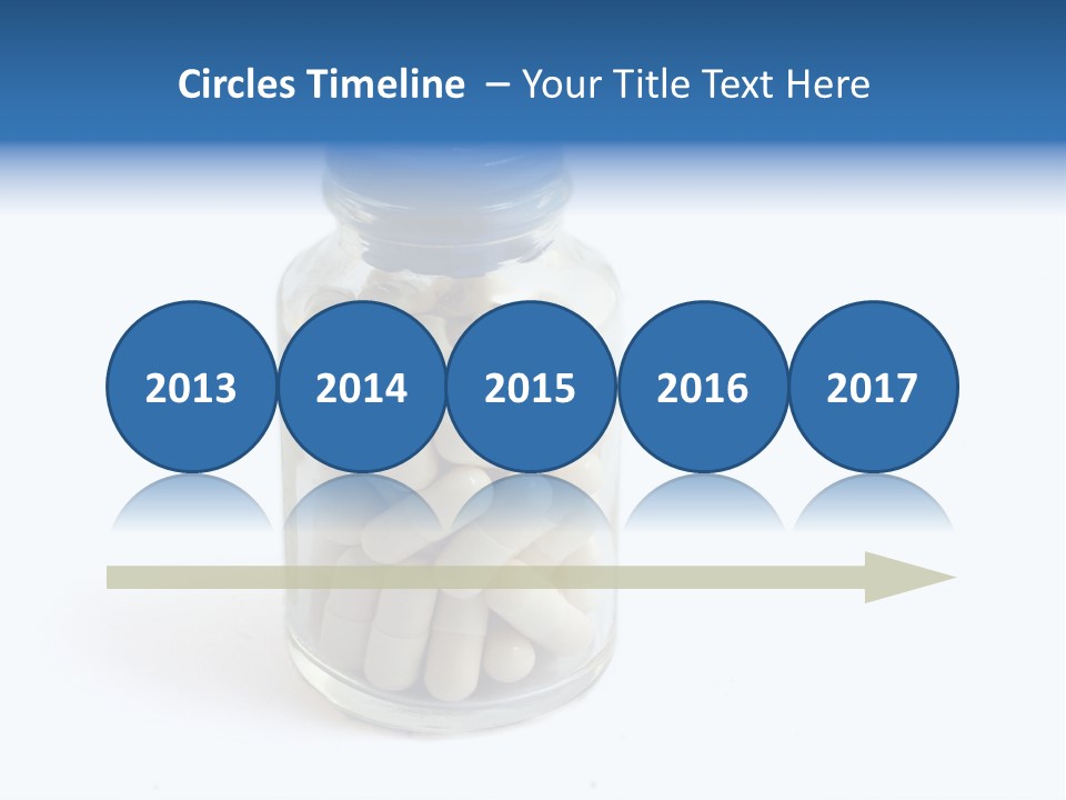 Pill Isolated On White PowerPoint Template