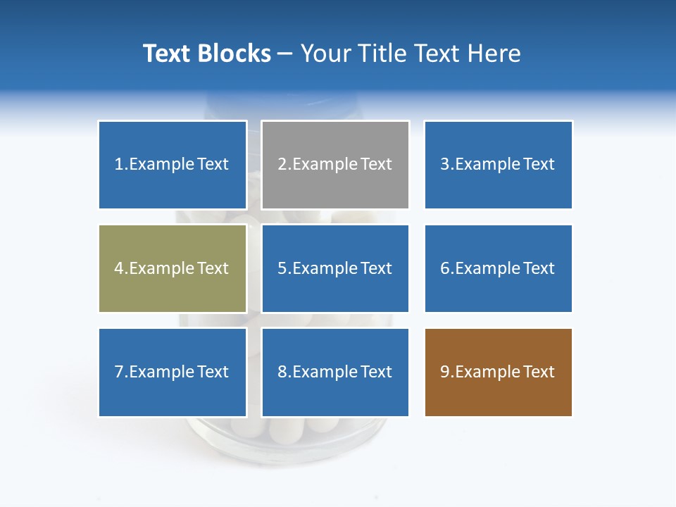 Pill Isolated On White PowerPoint Template