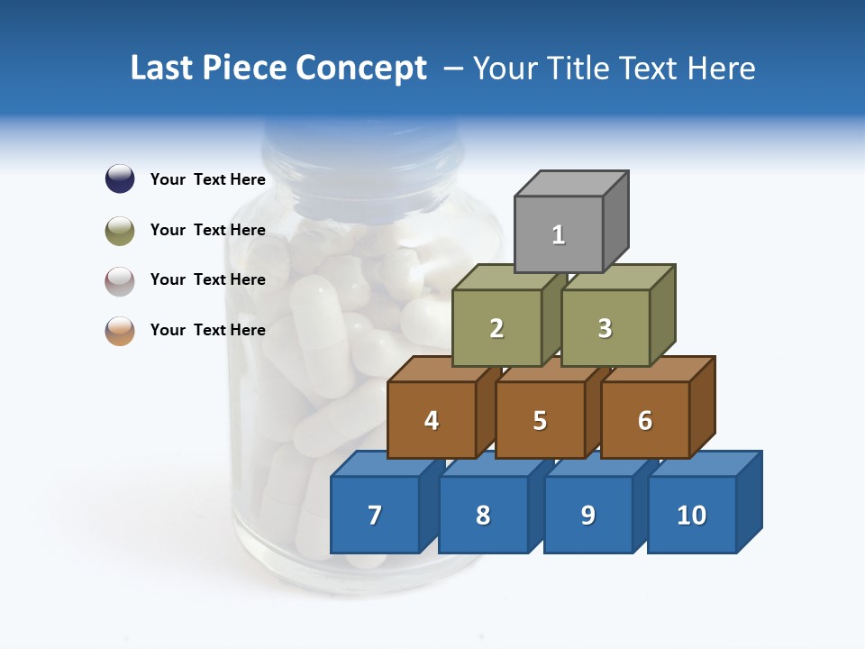 Pill Isolated On White PowerPoint Template