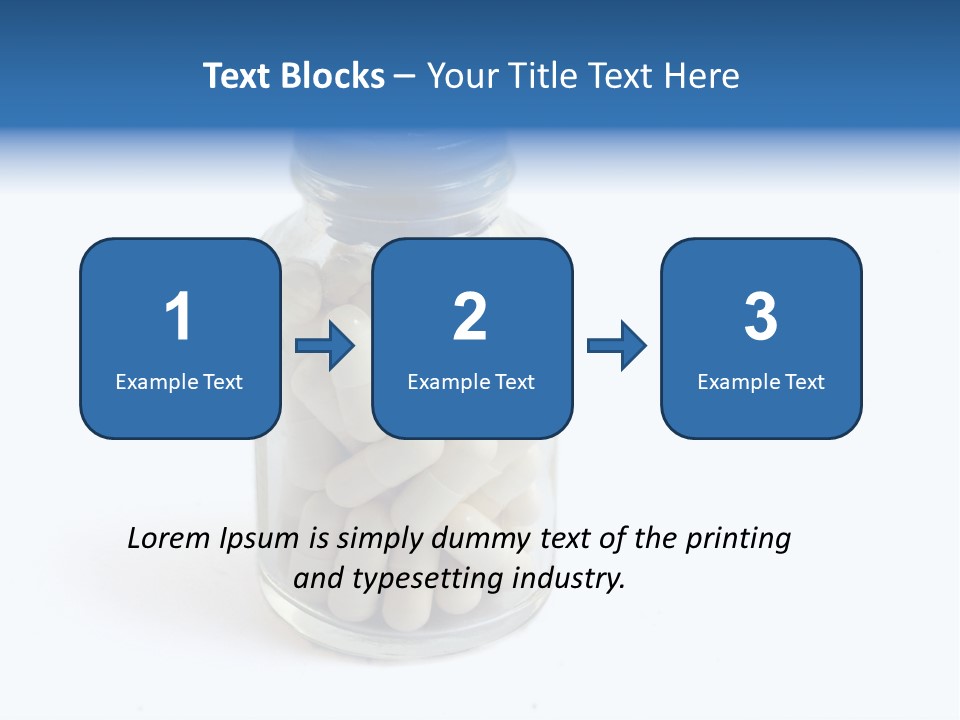 Pill Isolated On White PowerPoint Template