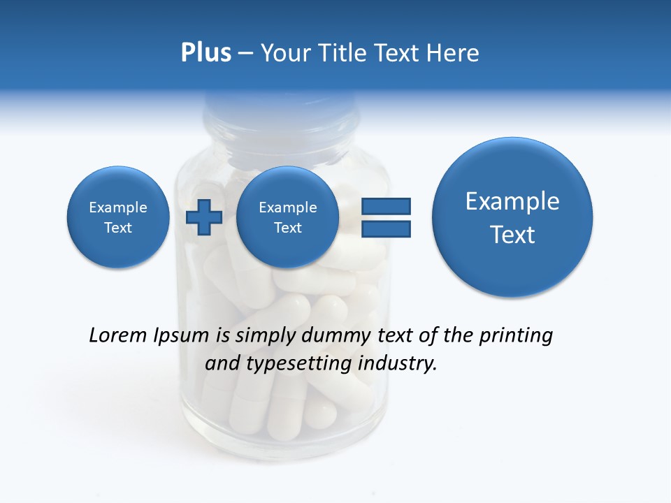 Pill Isolated On White PowerPoint Template