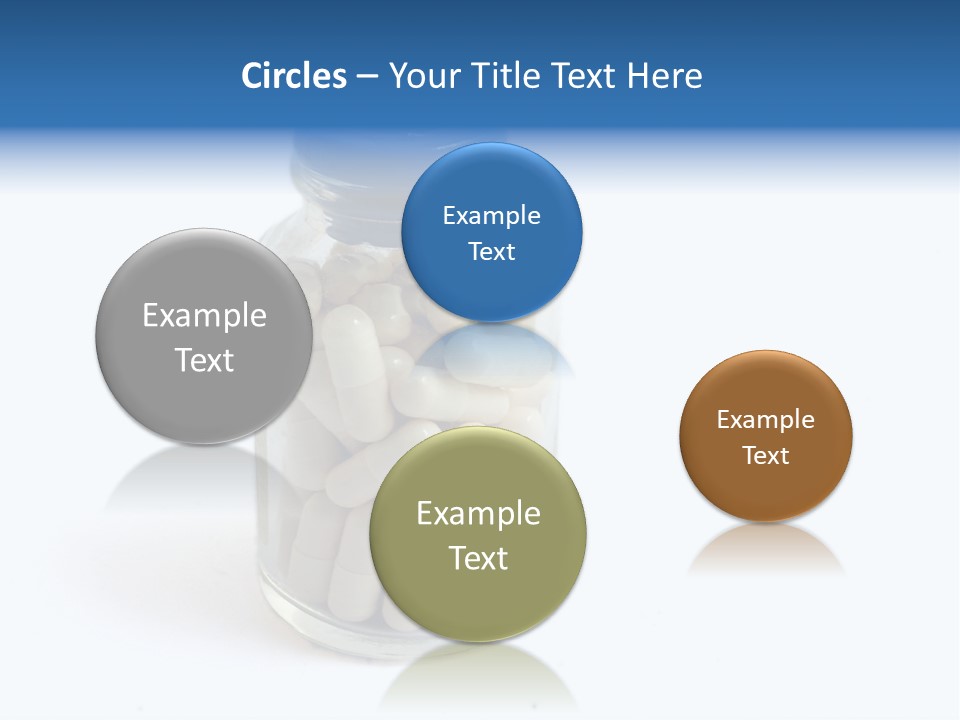 Pill Isolated On White PowerPoint Template