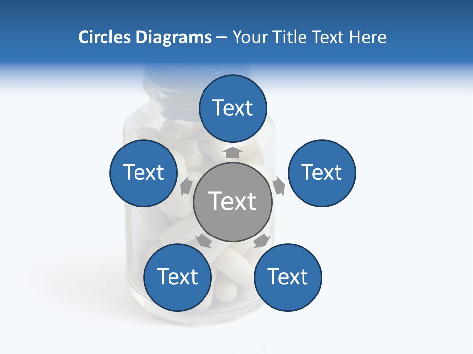 Pill Isolated On White PowerPoint Template