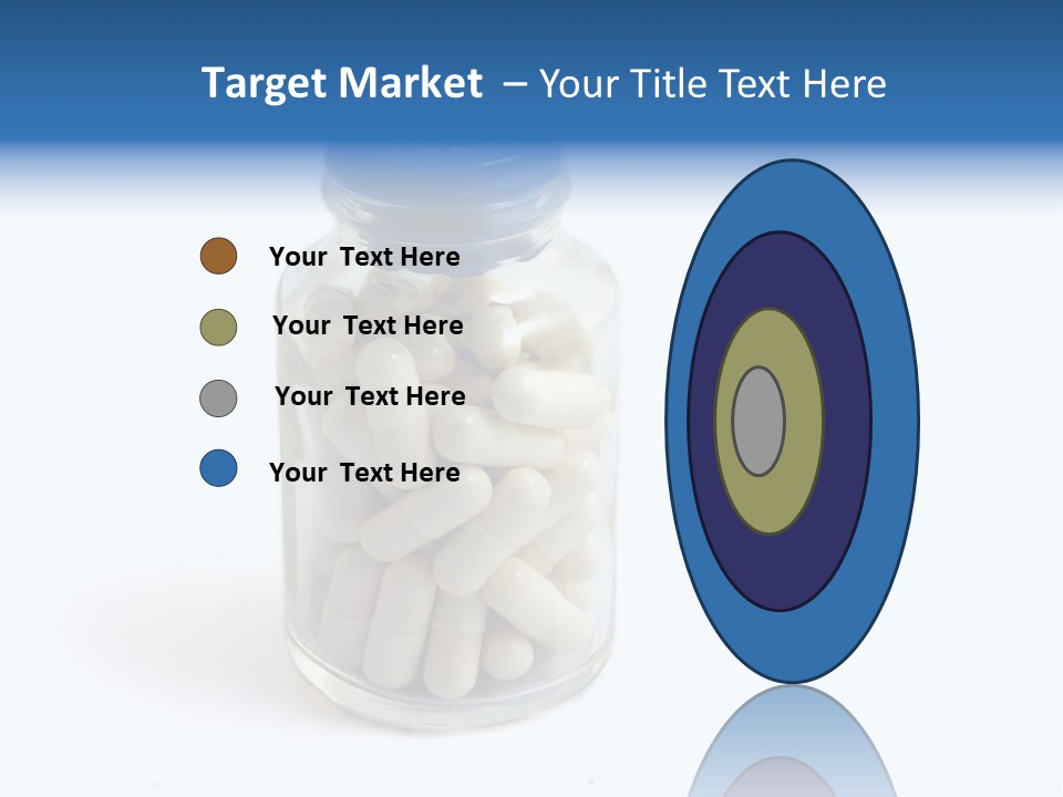 Pill Isolated On White PowerPoint Template
