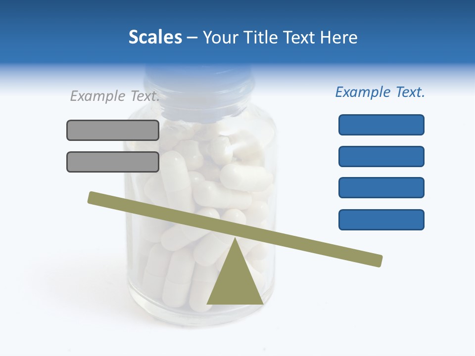 Pill Isolated On White PowerPoint Template