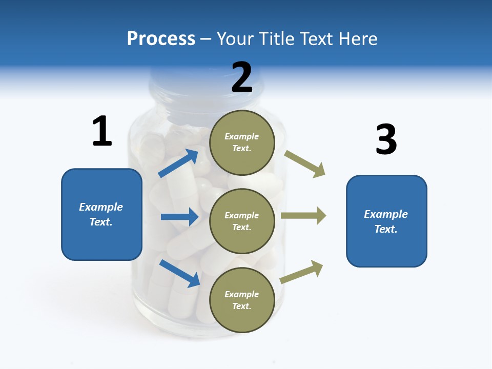 Pill Isolated On White PowerPoint Template