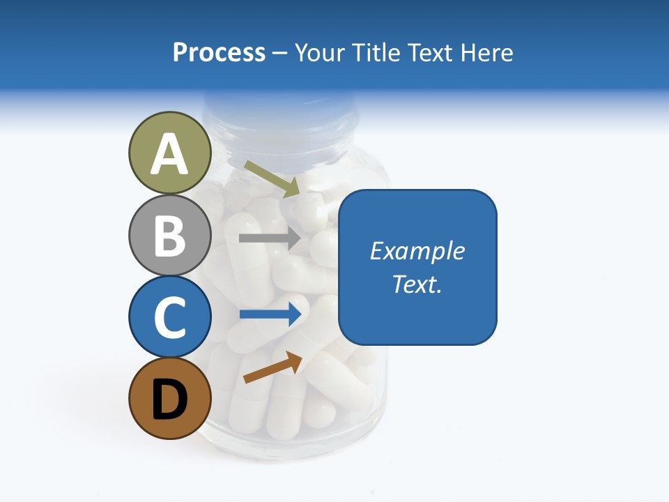 Pill Isolated On White PowerPoint Template