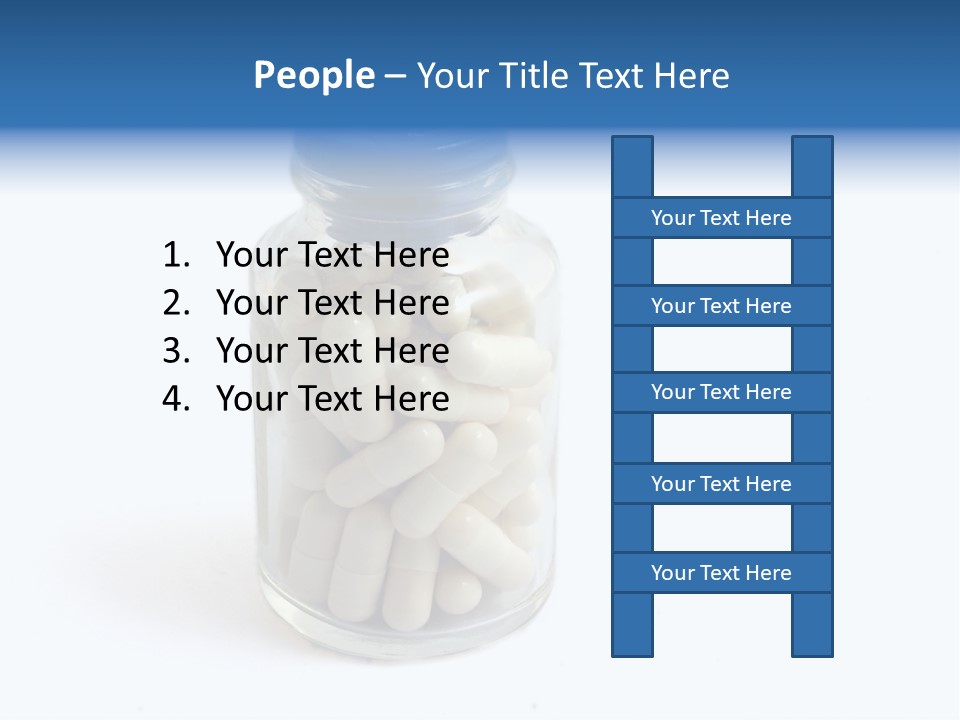 Pill Isolated On White PowerPoint Template