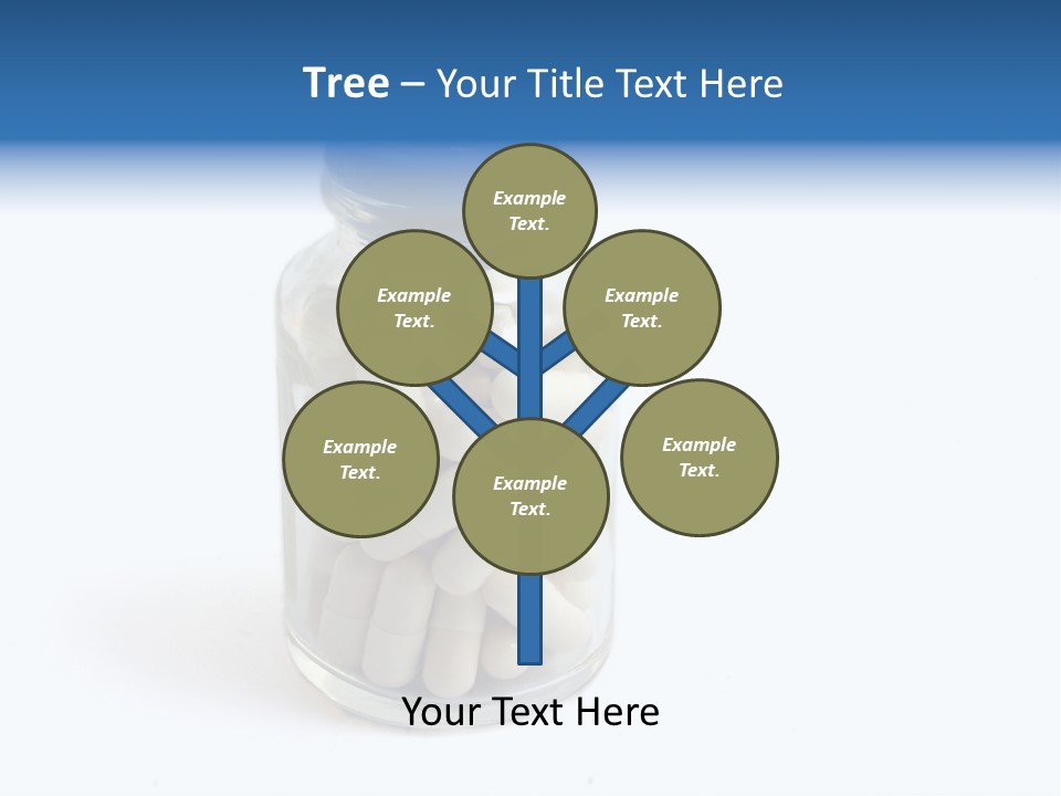 Pill Isolated On White PowerPoint Template