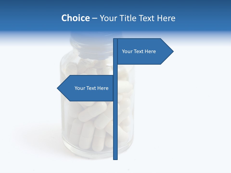Pill Isolated On White PowerPoint Template