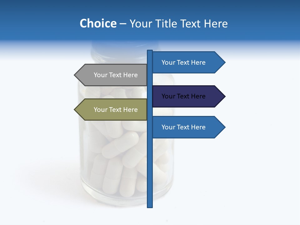 Pill Isolated On White PowerPoint Template