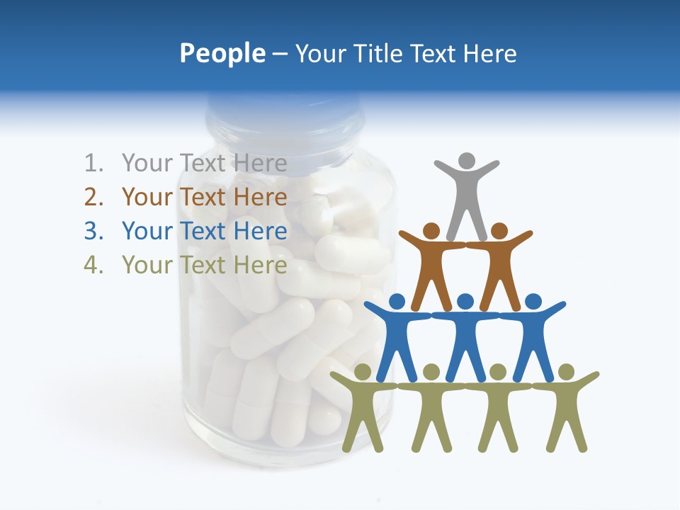 Pill Isolated On White PowerPoint Template