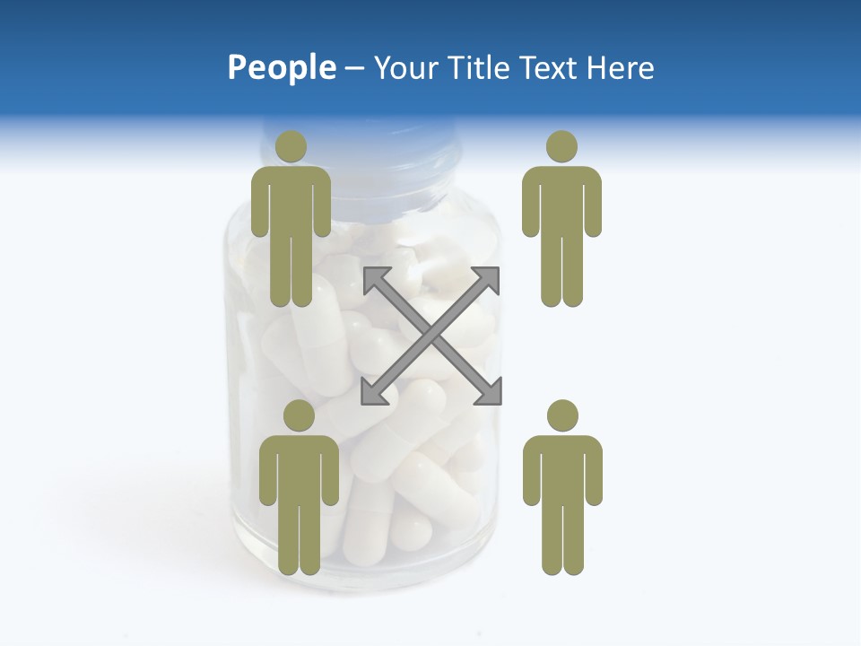 Pill Isolated On White PowerPoint Template