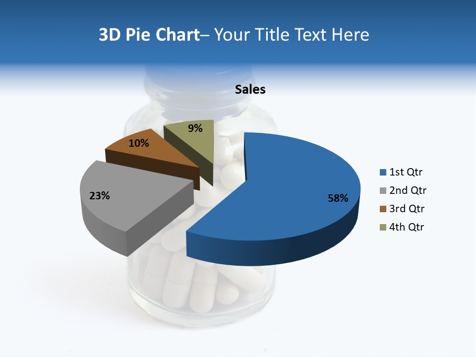 Pill Isolated On White PowerPoint Template