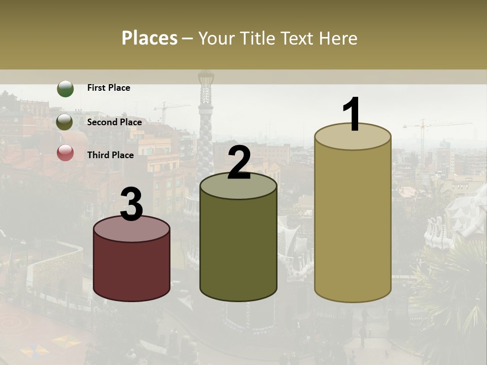 Park Guell By Antoni Gaudi Architect PowerPoint Template