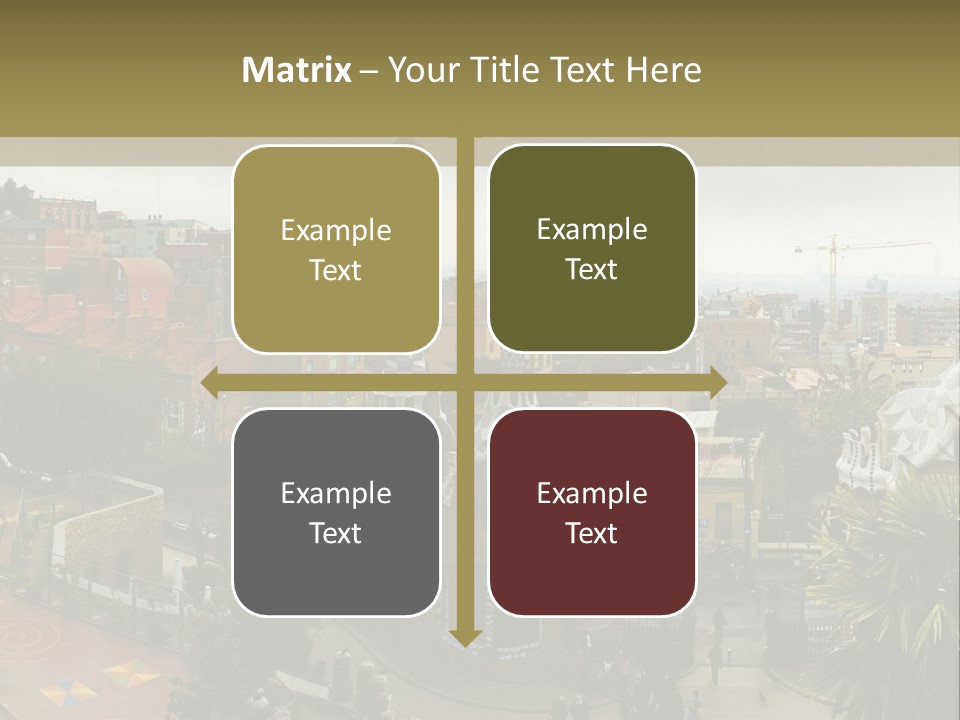 Park Guell By Antoni Gaudi Architect PowerPoint Template