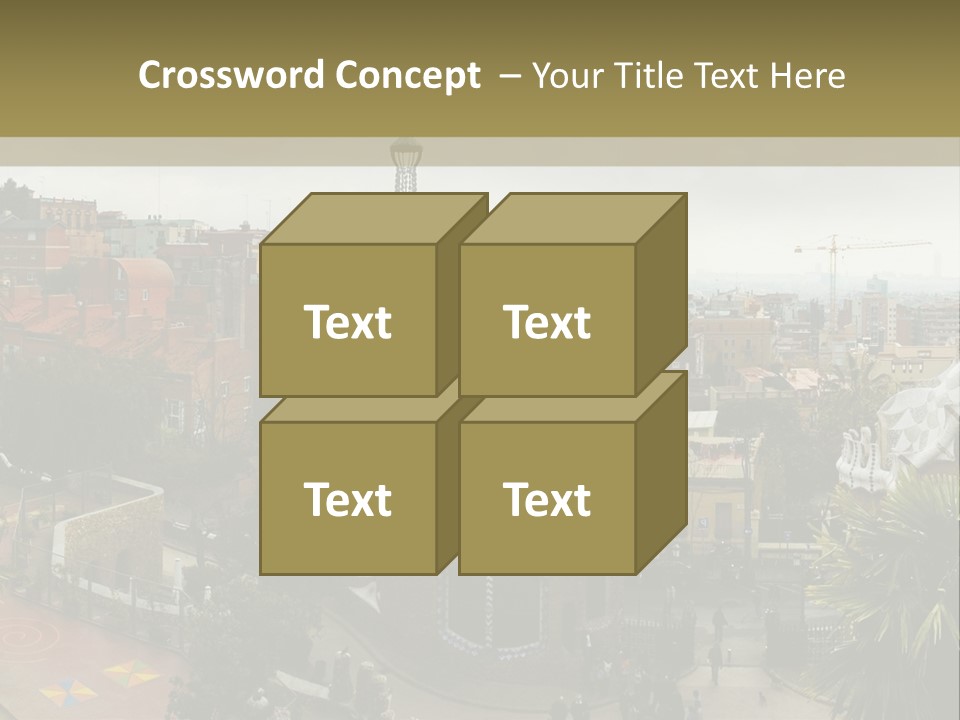 Park Guell By Antoni Gaudi Architect PowerPoint Template