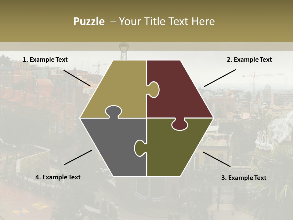 Park Guell By Antoni Gaudi Architect PowerPoint Template