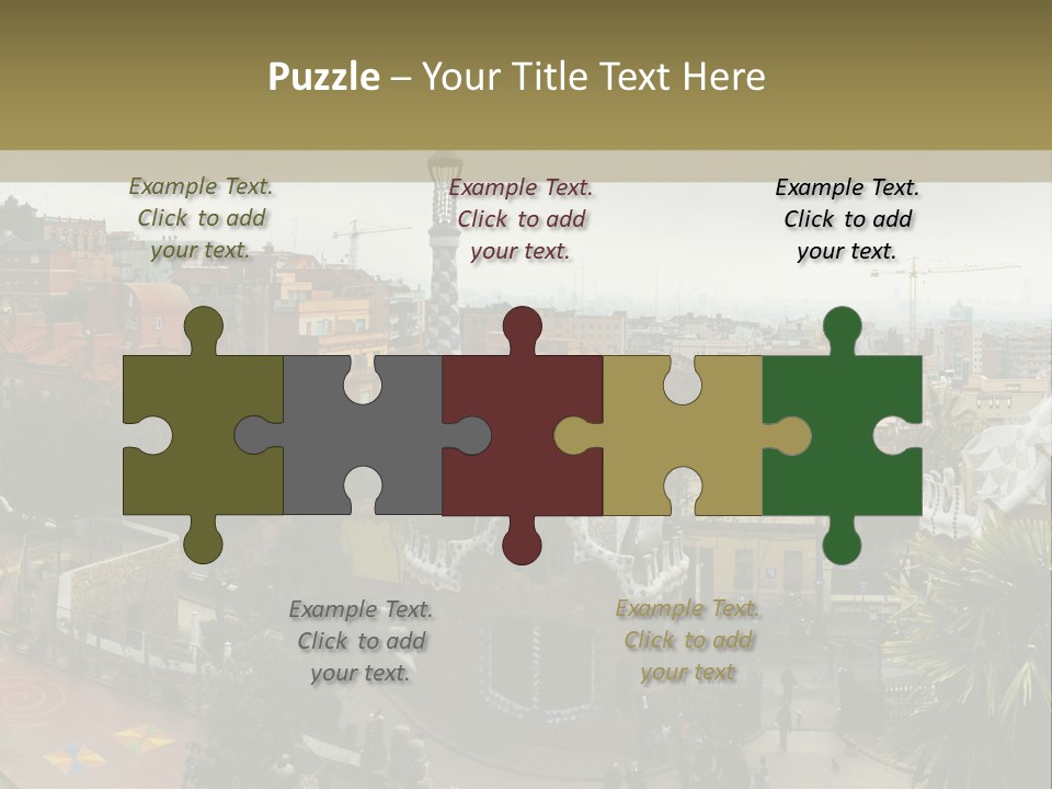 Park Guell By Antoni Gaudi Architect PowerPoint Template