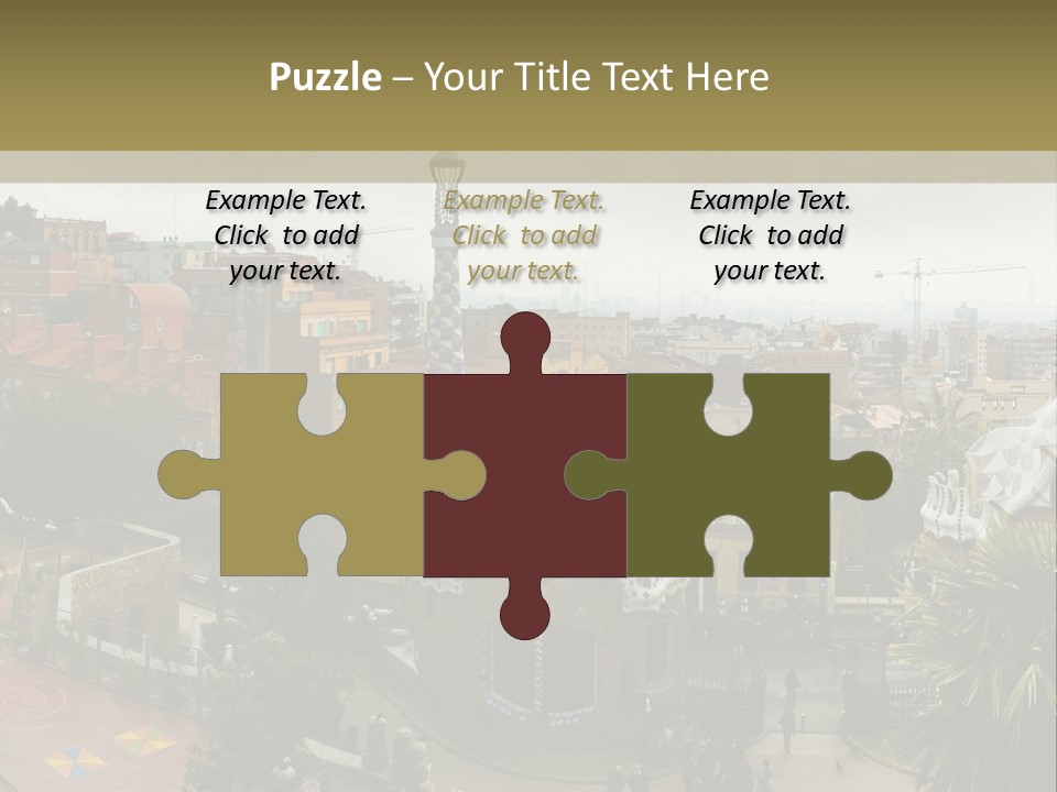 Park Guell By Antoni Gaudi Architect PowerPoint Template