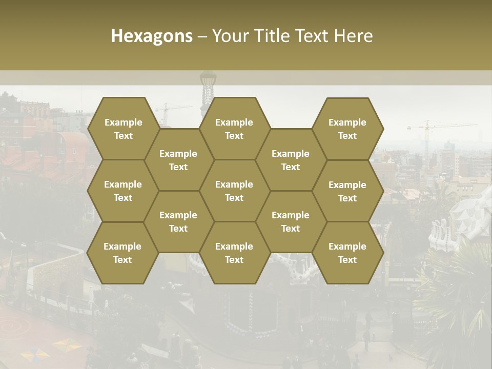 Park Guell By Antoni Gaudi Architect PowerPoint Template