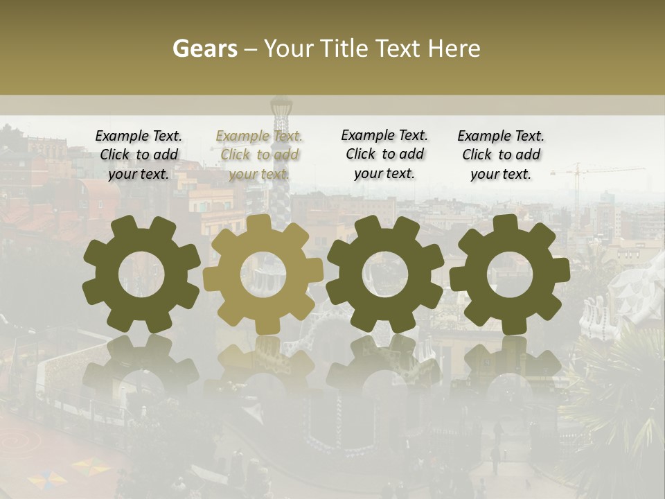 Park Guell By Antoni Gaudi Architect PowerPoint Template