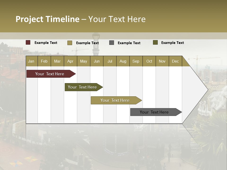 Park Guell By Antoni Gaudi Architect PowerPoint Template