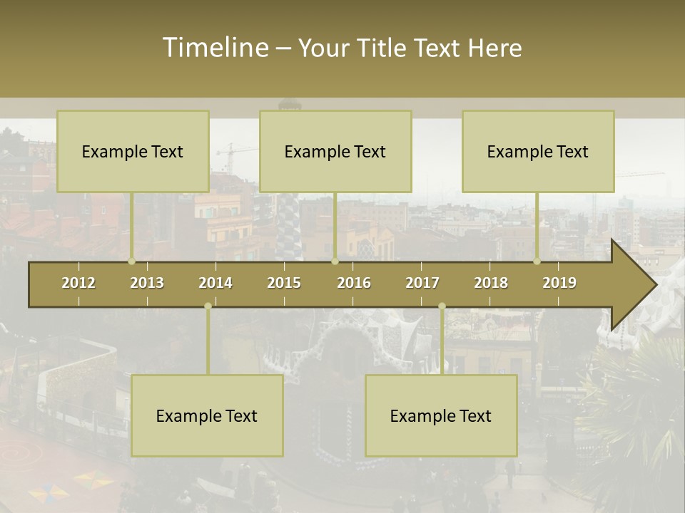 Park Guell By Antoni Gaudi Architect PowerPoint Template