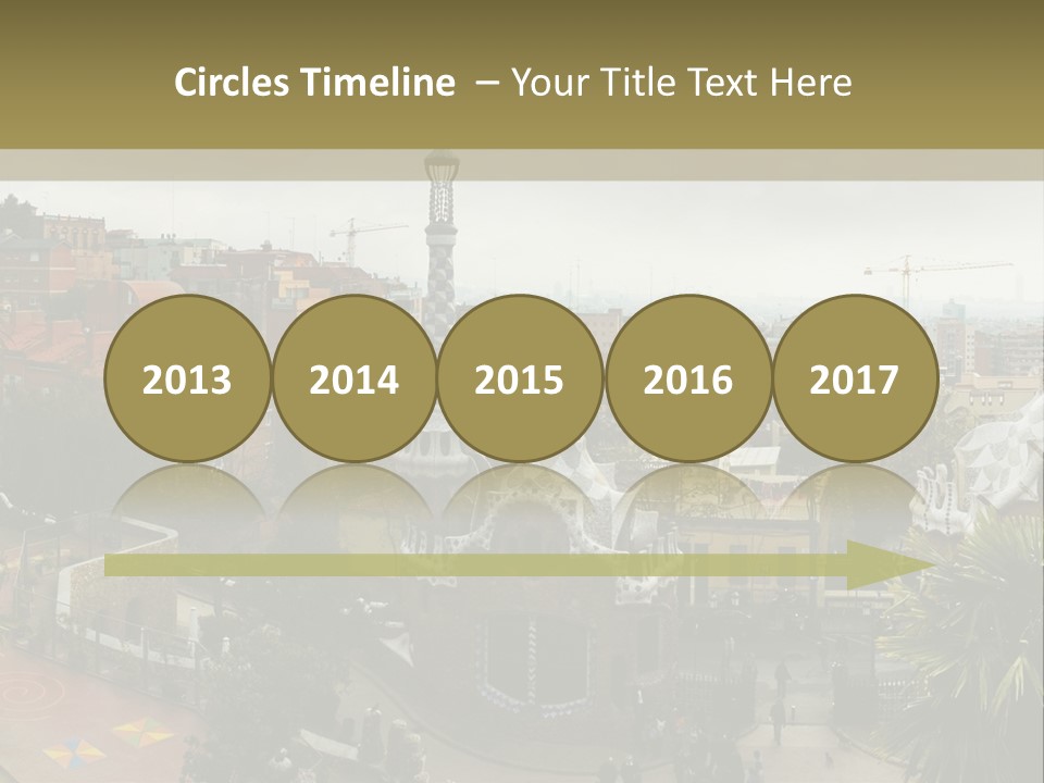 Park Guell By Antoni Gaudi Architect PowerPoint Template