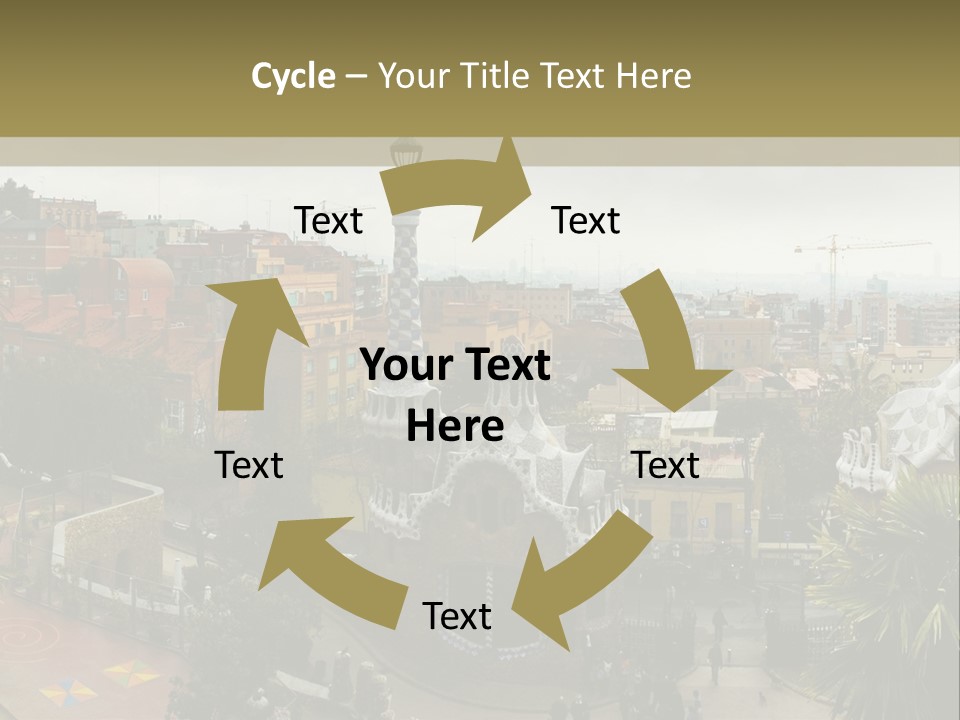 Park Guell By Antoni Gaudi Architect PowerPoint Template