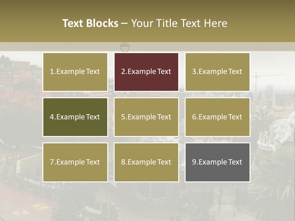 Park Guell By Antoni Gaudi Architect PowerPoint Template