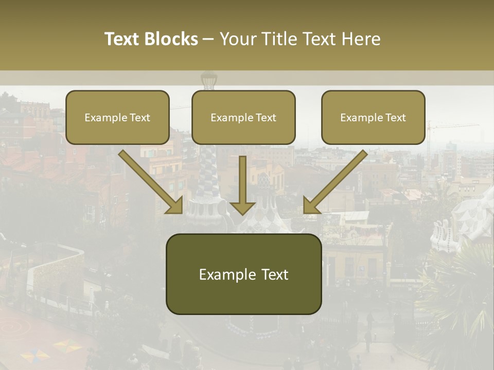 Park Guell By Antoni Gaudi Architect PowerPoint Template