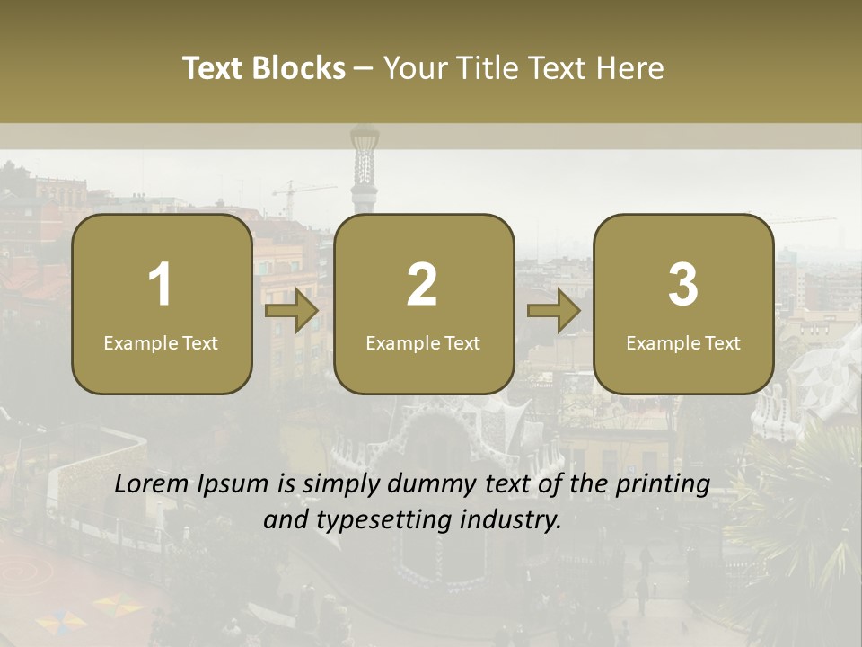 Park Guell By Antoni Gaudi Architect PowerPoint Template