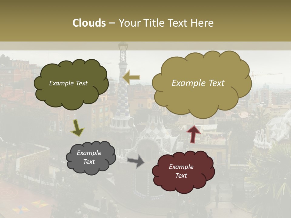 Park Guell By Antoni Gaudi Architect PowerPoint Template