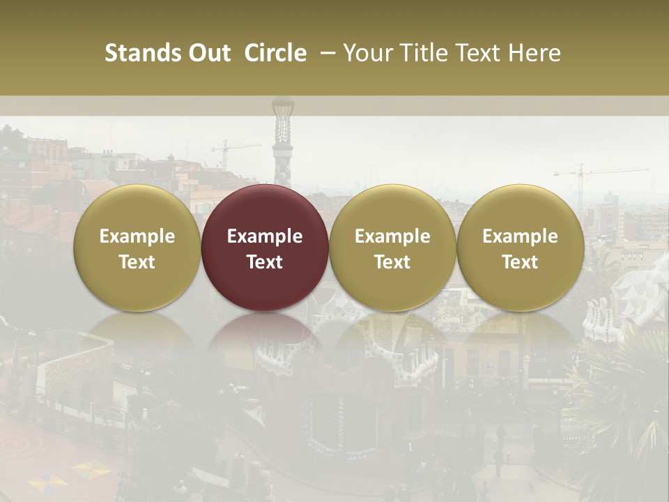 Park Guell By Antoni Gaudi Architect PowerPoint Template