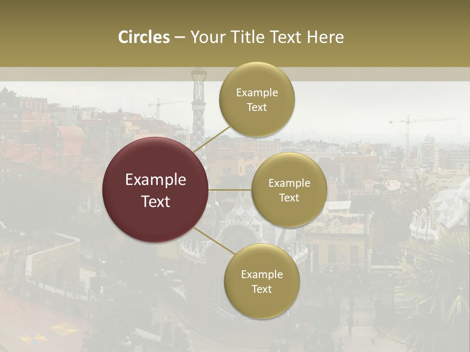 Park Guell By Antoni Gaudi Architect PowerPoint Template