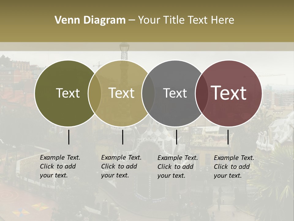 Park Guell By Antoni Gaudi Architect PowerPoint Template