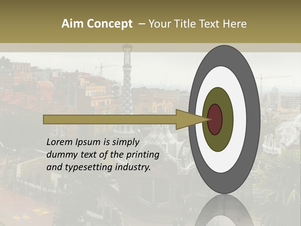 Park Guell By Antoni Gaudi Architect PowerPoint Template