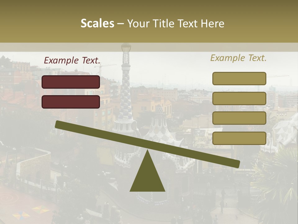 Park Guell By Antoni Gaudi Architect PowerPoint Template