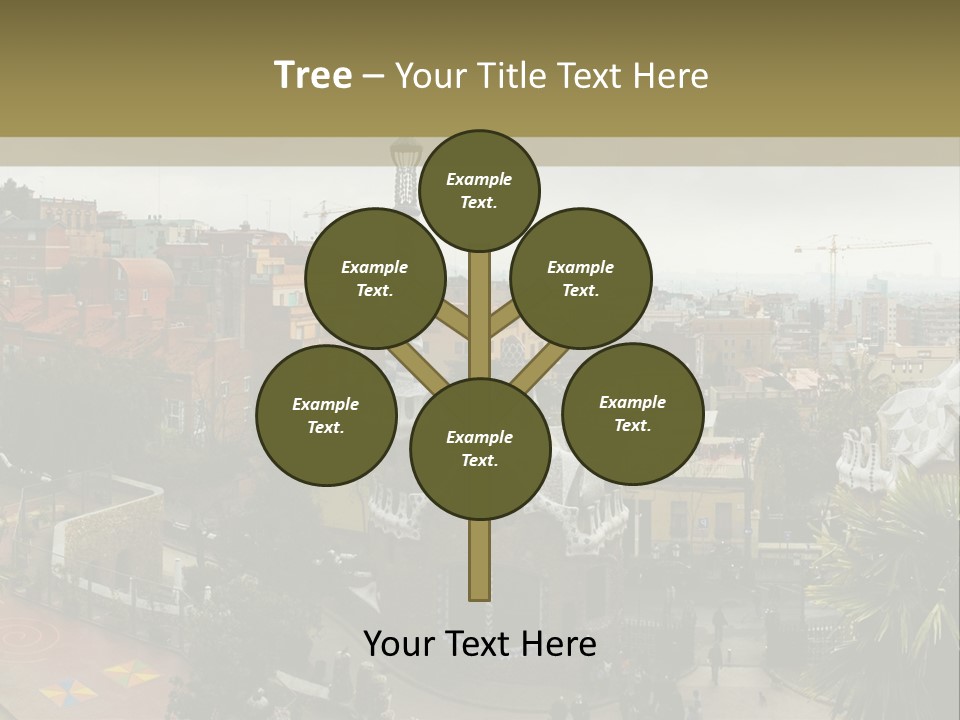 Park Guell By Antoni Gaudi Architect PowerPoint Template