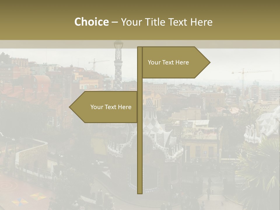 Park Guell By Antoni Gaudi Architect PowerPoint Template