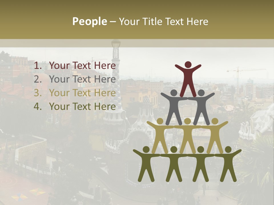 Park Guell By Antoni Gaudi Architect PowerPoint Template