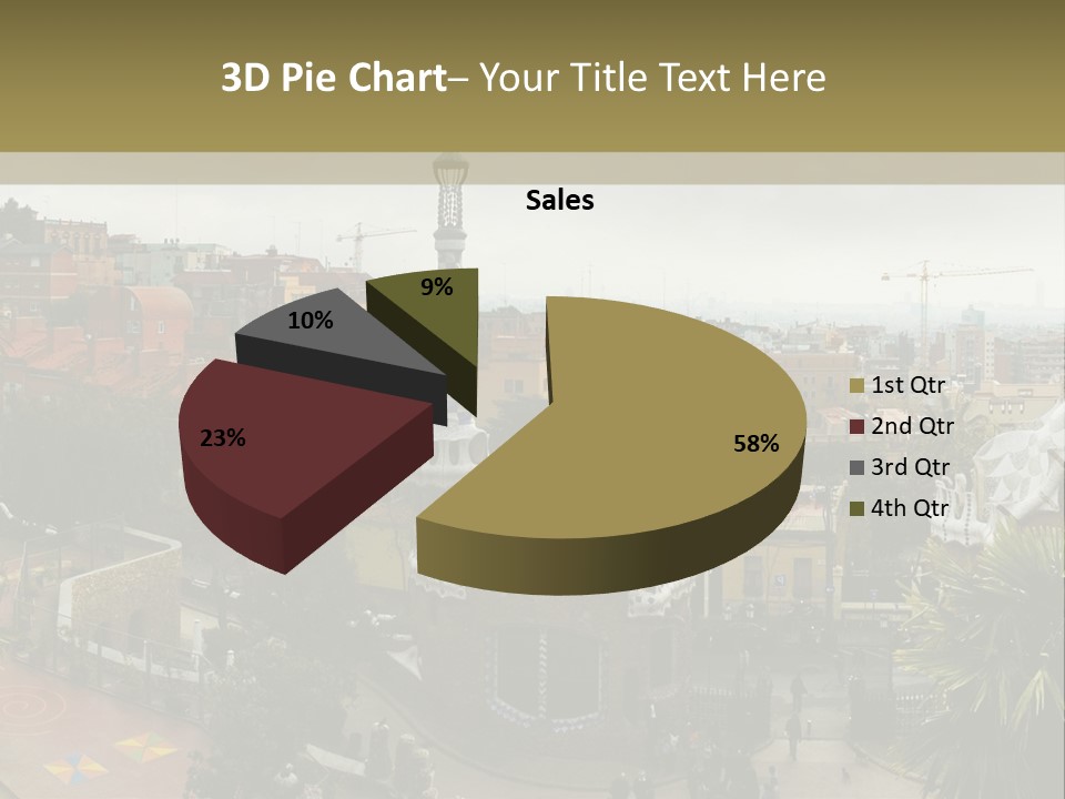 Park Guell By Antoni Gaudi Architect PowerPoint Template